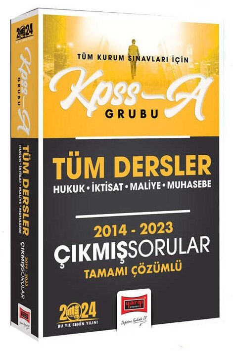 Yargı 2024 KPSS A Grubu Hukuk-İktisat-Maliye-Muhasebe Çıkmış Sorular Son 10 Yıl Çözümlü Yargı Yayınları