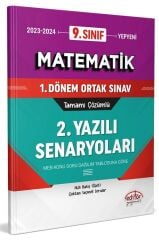Editör 9. Sınıf Matematik 1. Dönem Ortak Sınav 2. Yazılı Senaryoları Editör Yayınları