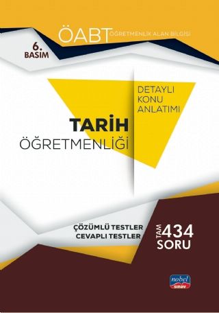 Nobel 2021 ÖABT Tarih Öğretmenliği Konu Anlatımı Nobel Sınav Yayınları