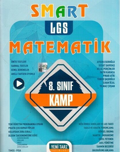 Yeni Tarz 8. Sınıf LGS Matematik Smart Kamp Soru Bankası Yeni Tarz Yayınları