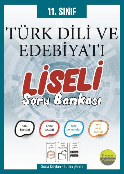 Pano 11. Sınıf Türk Dili ve Edebiyatı Liseli Soru Bankası Pano Yayınevi