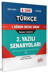 Editör 6. Sınıf Türkçe 1. Dönem Ortak Sınav 2. Yazılı Senaryoları Editör Yayınları