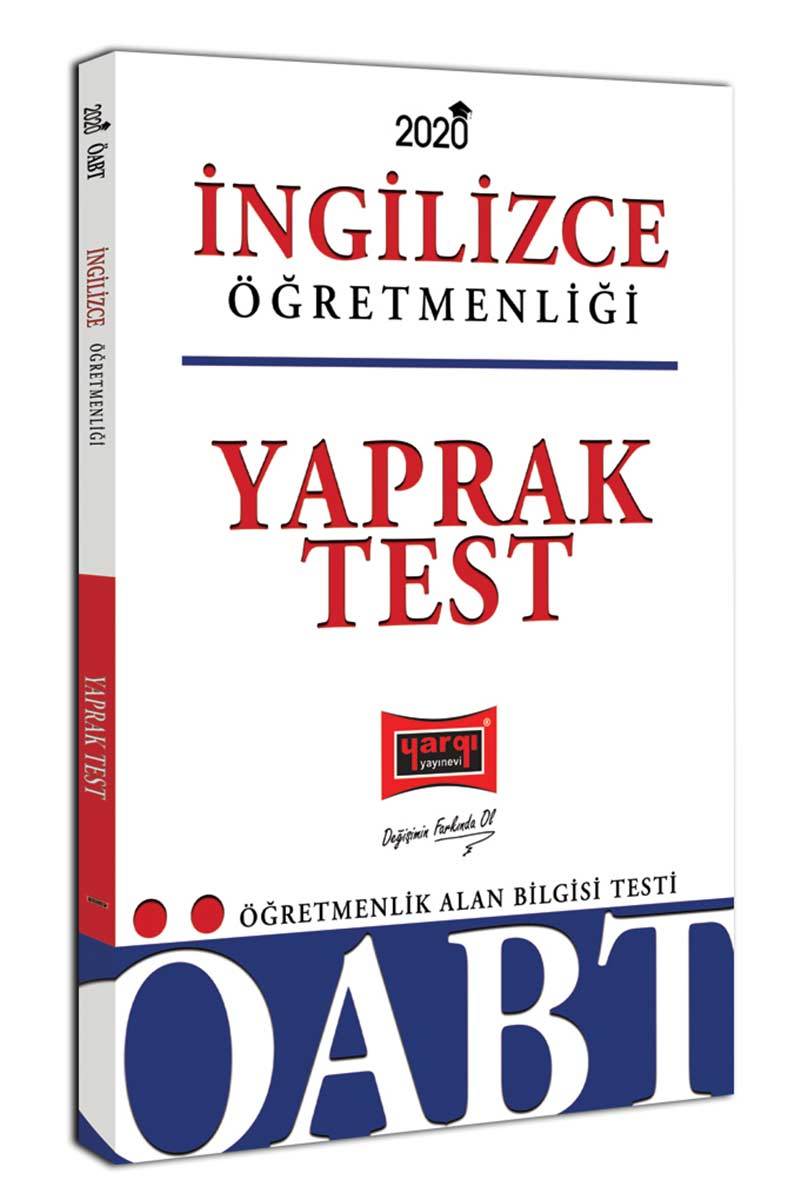 SÜPER FİYAT Yargı 2020 ÖABT İngilizce Öğretmenliği Yaprak Test Yargı Yayınları