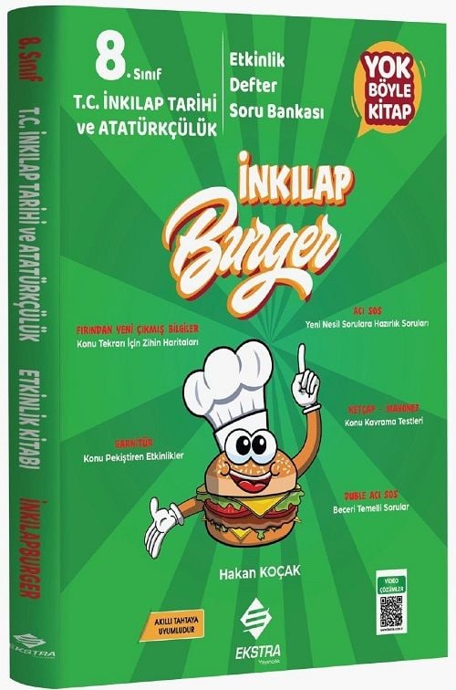 Ekstra 8. Sınıf TC İnkılap Tarihi ve Atatürkçülük İnkılap Burger Soru Bankası Ekstra Yayıncılık