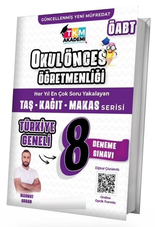 TKM Akademi ÖABT Okul Öncesi Türkiye Geneli 8 Deneme Dijital Çözümlü - Mahmut Orhan TKM Akademi