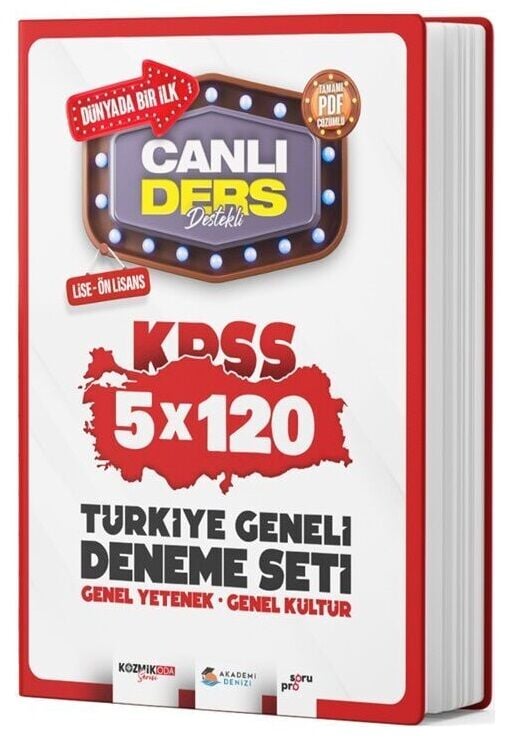 Akademi Denizi KPSS Lise Ön Lisans Türkiye Geneli 5x120 Deneme PDF Çözümlü Akademi Denizi