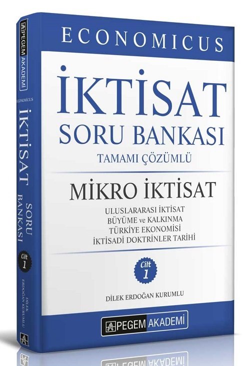 Pegem 2019 KPSS A Economicus İktisat Soru Bankası Cilt-1 (Mikro İktisat) Pegem Akademi Yayınları