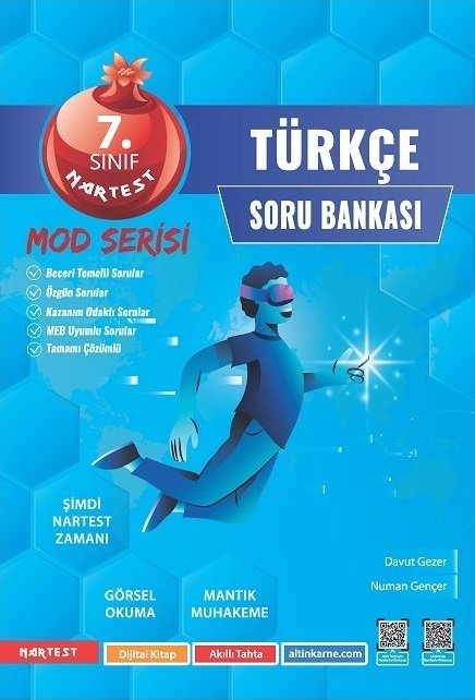 Nartest 7. Sınıf Türkçe Mod Serisi Soru Bankası Nartest Yayınları