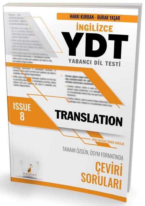 Pelikan YDT İngilizce Translation Issue-8 Pelikan Yayınları