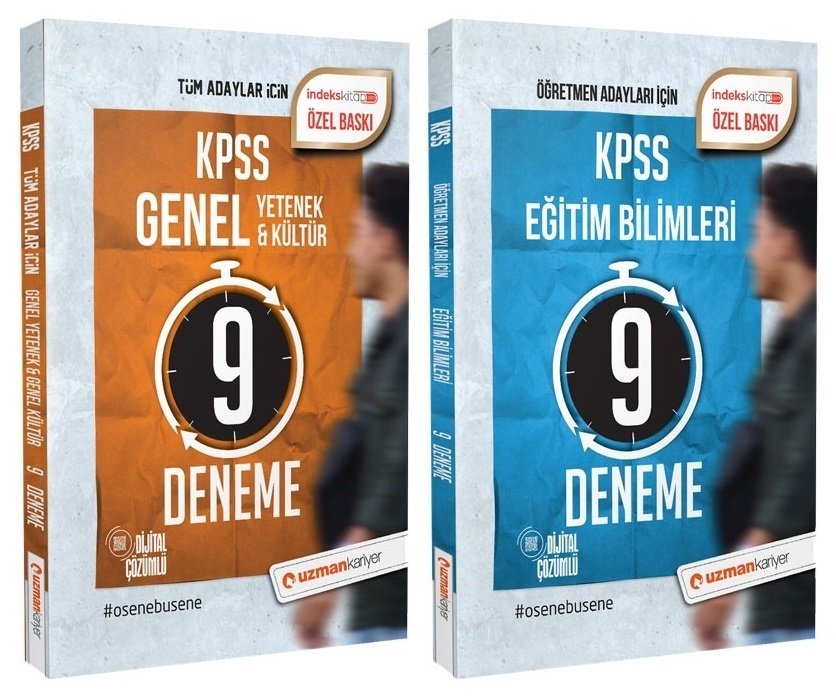 SÜPER FİYAT Uzman Kariyer KPSS GYGK + Eğitim Bilimleri 9+9 Deneme 2 li Set Uzman Kariyer Yayınları