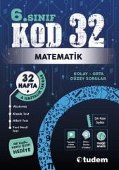 Tudem 6. Sınıf Matematik Kod 32 Tekrar Testleri Tudem Yayınları
