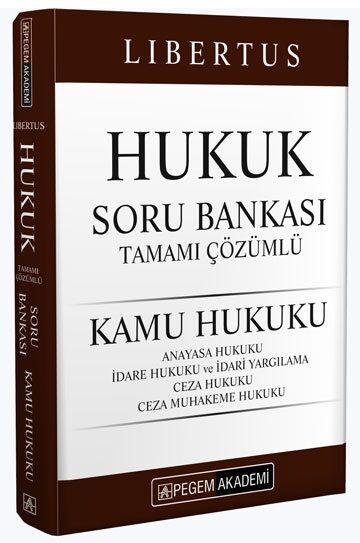 Pegem 2024 KPSS A Grubu Libertus Hukuk Kamu Hukuku Soru Bankası Çözümlü Pegem Akademi Yayınları