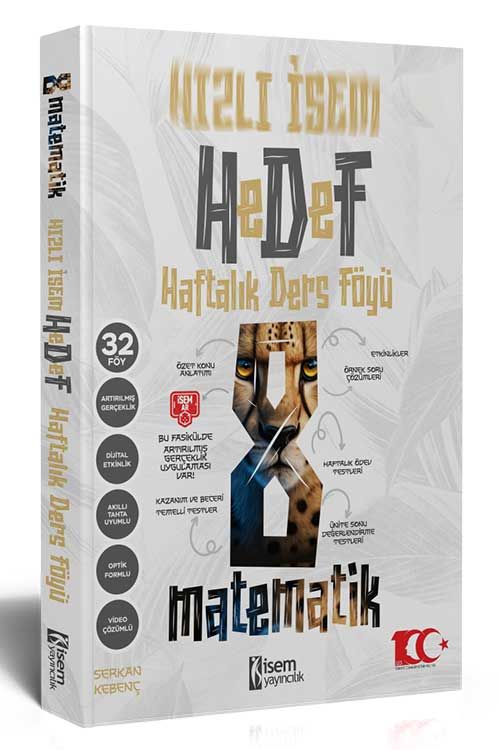 İsem 8. Sınıf Hızlı İsem Matematik Hedef Haftalık Ders Föyü İsem Yayıncılık