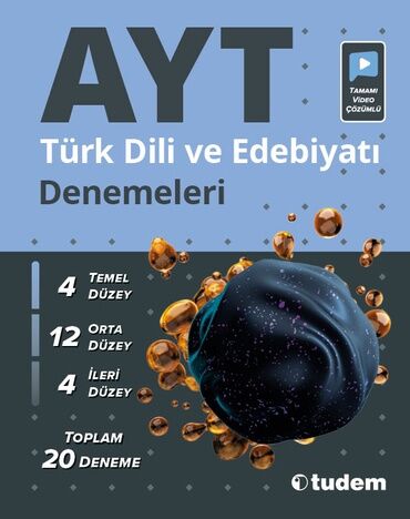 Tudem YKS AYT Türk Dili ve Edebiyatı 20 Deneme Video Çözümlü Tudem Yayınları