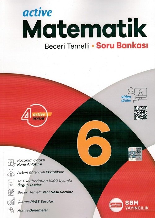 SÜPER FİYAT SBM Yayınları 6. Sınıf Matematik Active Soru Bankası SBM Yayınları