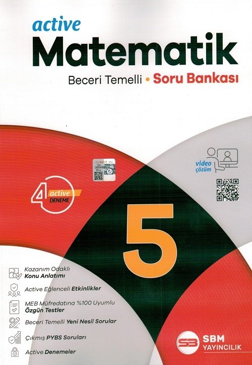 SÜPER FİYAT SBM Yayınları 5. Sınıf Matematik Active Soru Bankası SBM Yayınları