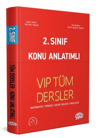 SÜPER FİYAT - Editör 2. Sınıf VIP Tüm Dersler Etkinliklerle Konu Anlatımı Editör Yayınları