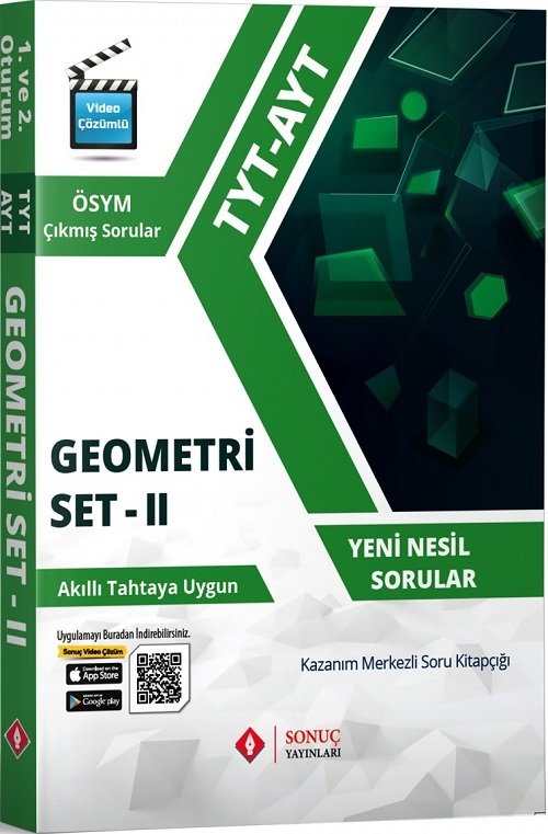 Sonuç YKS TYT AYT Geometri Set-2 Soru Bankası Sonuç Yayınları