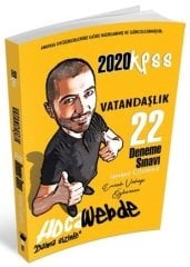 HocaWebde 2020 KPSS Vatandaşlık 22 Deneme Çözümlü Emrah Özkaraca HocaWebde Yayınları