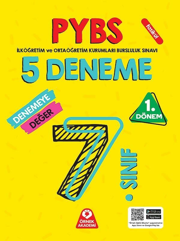 Örnek Akademi 7. Sınıf PYBS 1. Dönem Fasikül 5 Deneme Örnek Akademi Yayınları