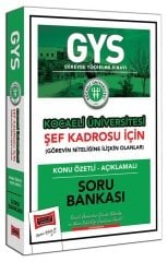 Yargı GYS Kocaeli Üniversitesi Şef Kadrosu Konu Özetli Soru Bankası Görevde Yükselme Yargı Yayınları