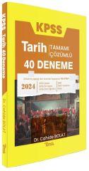 Temsil 2024 KPSS Tarih 40 Deneme Çözümlü - Cahide Bolat Temsil Yayınları