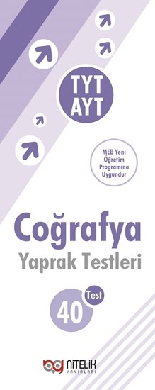 Nitelik YKS TYT AYT Coğrafya Yaprak Test Nitelik Yayınları