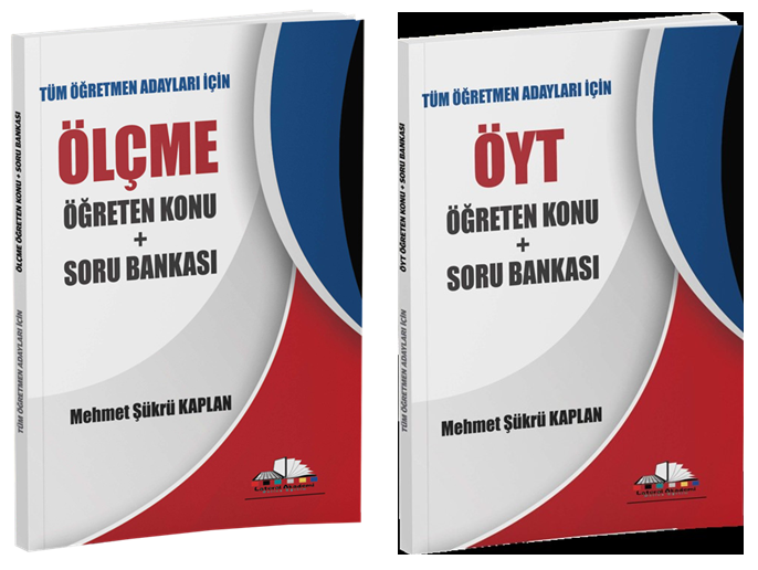 Mehmet Şükrü Kaplan KPSS Eğitim Bilimleri Ölçme Değerlendirme + ÖYT Öğreten Konu ve Soru Bankası 2 li Set Mehmet Şükrü Kaplan