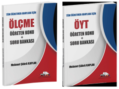 Mehmet Şükrü Kaplan KPSS Eğitim Bilimleri Ölçme Değerlendirme + ÖYT Öğreten Konu ve Soru Bankası 2 li Set Mehmet Şükrü Kaplan