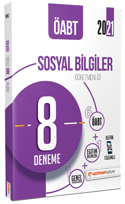 SÜPER FİYAT Uzman Kariyer 2021 ÖABT Sosyal Bilgiler 8 Deneme Çözümlü Uzman Kariyer Yayınları