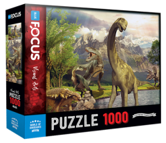 1000 Parça Puzzle - World Of Dinosaurs Dinozorların Dünyası Blue Focus Games