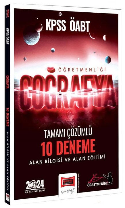 Yargı 2024 ÖABT Coğrafya Öğretmenliği Alan Bilgisi ve Alan Eğitimi 10 Deneme Çözümlü Yargı Yayınları