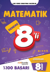 Onburda 8. Sınıf Matematik 8 li Deneme Onburda Yayınları