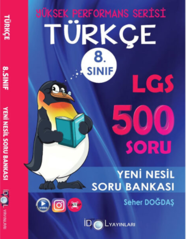 İdol 8. Sınıf LGS Türkçe Yüksek Performans Soru Bankası 500 Soru İdol Yayınları