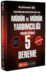 Pegem 2023 MEB EKYS Müdür ve Yardımcılığı 5 Deneme Pegem Akademi Yayınları