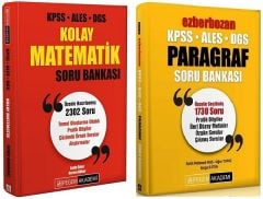 Pegem KPSS ALES DGS Kolay Matematik + Ezberbozan Paragraf Soru 2 li Set Pegem Akademi Yayınları