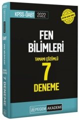 Pegem 2022 ÖABT Fen Bilimleri 7 Deneme Çözümlü Pegem Akademi Yayınları