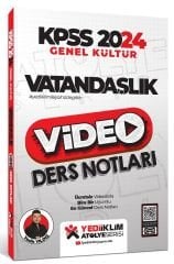 Yediiklim 2024 KPSS Vatandaşlık Atölye Video Ders Notları - Yasin Yıldız Yediiklim Yayınları