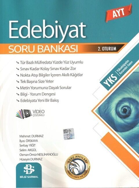 Bilgi Sarmal YKS AYT Edebiyat Soru Avcıları Soru Bankası Bilgi Sarmal Yayınları