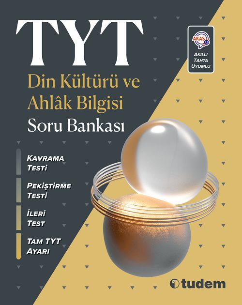 Tudem YKS TYT Din Kültürü ve Ahlak Bilgisi Soru Bankası Tudem Yayınları
