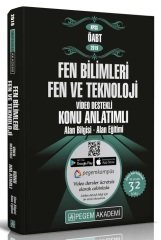 Pegem 2019 ÖABT Fen Bilimleri Fen ve Teknoloji Konu Anlatımlı Video Destekli Modüler Set Pegem Akademi Yayınları