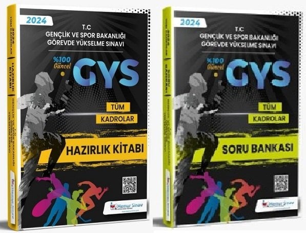 Memur Sınav 2024 GYS Gençlik ve Spor Bakanlığı Tüm Kadrolar Konu + Soru 2 li Set Görevde Yükselme Memur Sınav