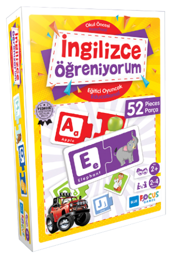 İngilizce Öğreniyorum 52 Parça Puzzle Blue Focus Games