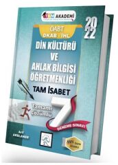 SÜPER FİYAT TKM Akademi 2022 ÖABT Din Kültürü ve Ahlak Bilgisi Tam İsabet 7 Deneme Çözümlü - Arif Arslaner Hocam TKM Akademi