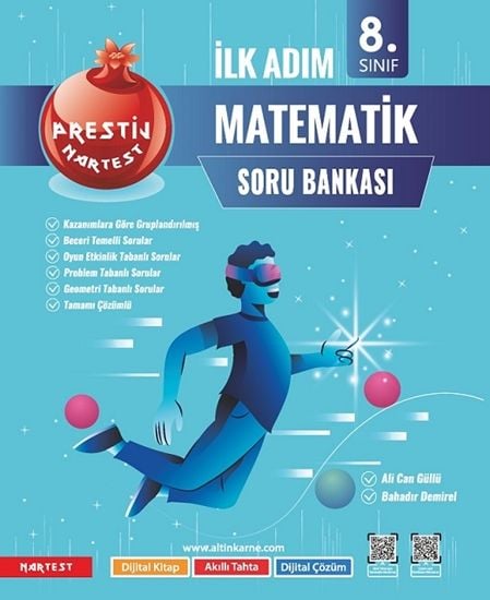 Nartest 8. Sınıf Matematik Prestij İlk Adım Soru Bankası Nartest Yayınları