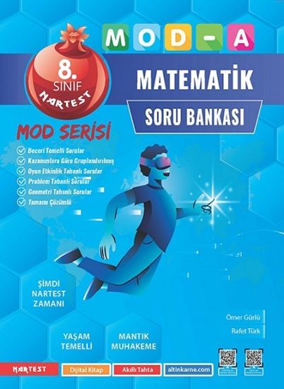 Nartest 8. Sınıf Matematik Mod-A Serisi Soru Bankası Nartest Yayınları