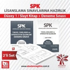 Akademi SPK Takas Saklama Düzey-1 Deneme + Slayt 2 li Set Akademi Consulting Yayınları
