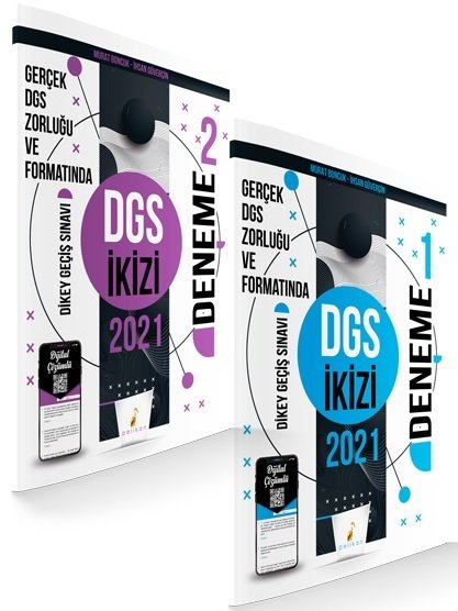 Pelikan 2021 DGS İkizi 2 Deneme Dijital Çözümlü Pelikan Yayınları