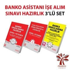 Akademi Banka Sınavları Banko Asistanı Sınavına Hazırlık 3 lü Set Akademi Consulting Yayınları