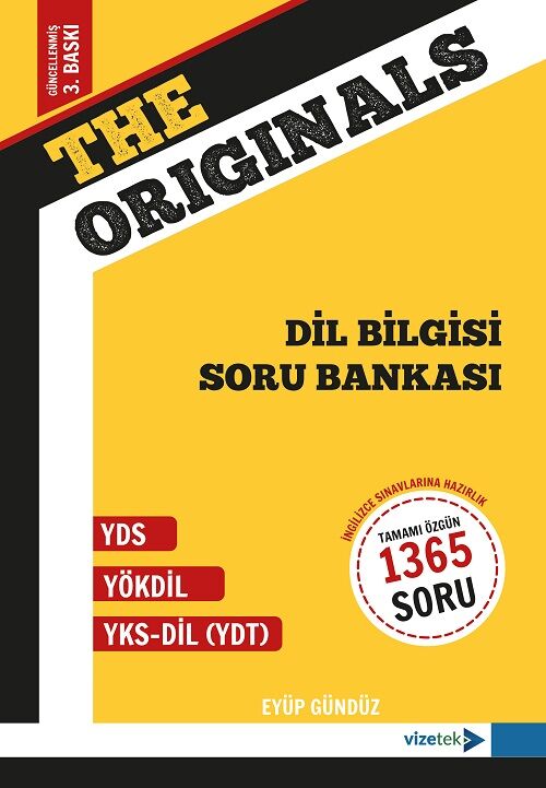 Vizetek The Originals Dil Bilgisi Soru Bankası 3. Baskı Vizetek Yayıncılık